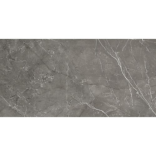 Eden Carbon 12-inch x 24-inch Matte Pressed Porcelain Tile