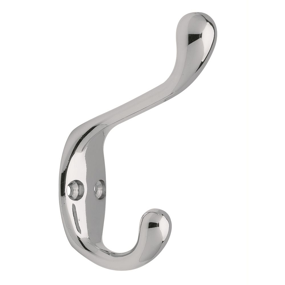 Peerless Coat and Hat Hook in Polished Chrome, 3 per Package The Home