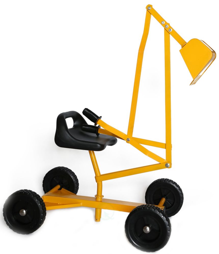 sand digger toy backhoe with wheels