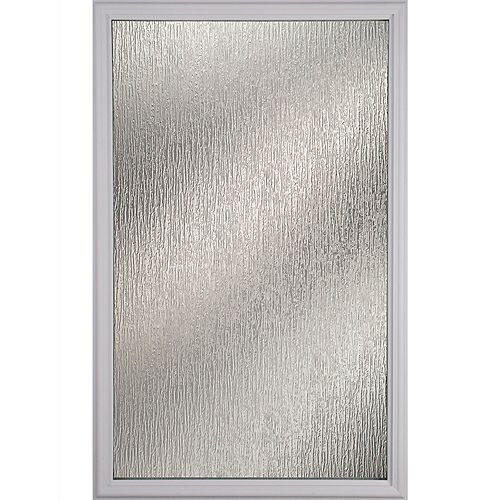 Rain 22 in. x 36 in. x 1 in. with White Frame