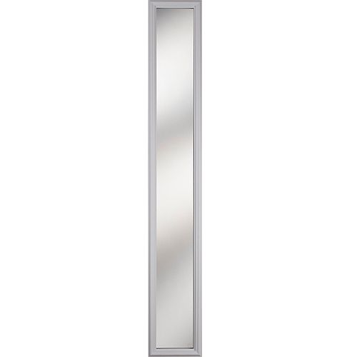 1 Lite Clear Low-E Glass 8 in. x 64 in. x 1 in. Sidelight with White Frame