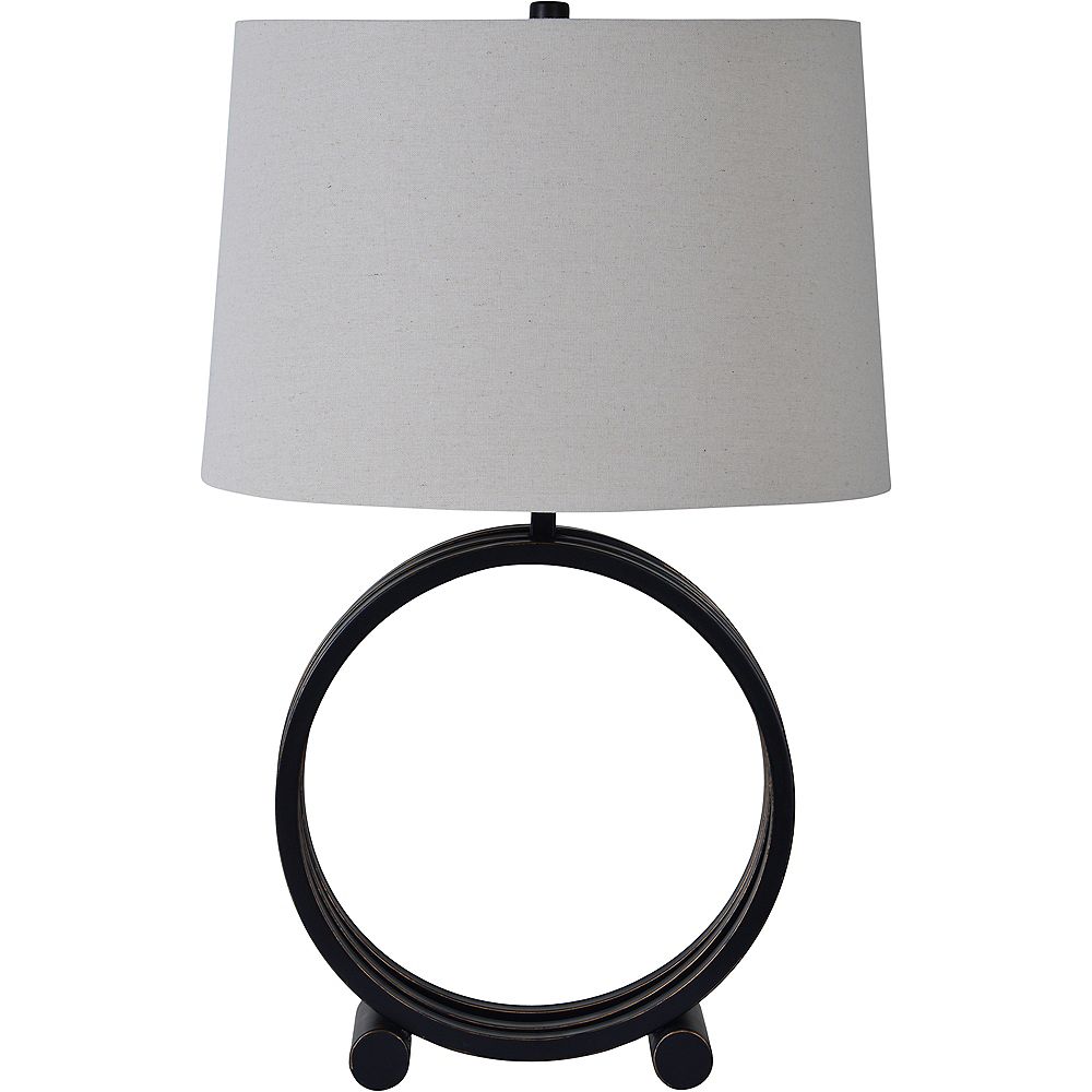 Notre Dame Design Wylie 26inch Table Lamp with Taupe Linen Shade The