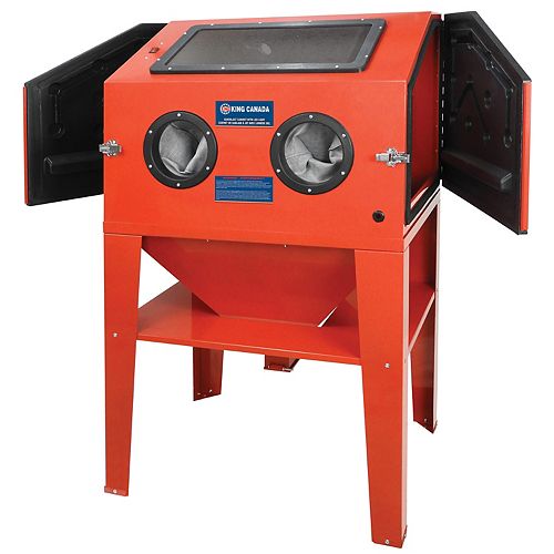 Sandblast Cabinet with side openning and LED Light