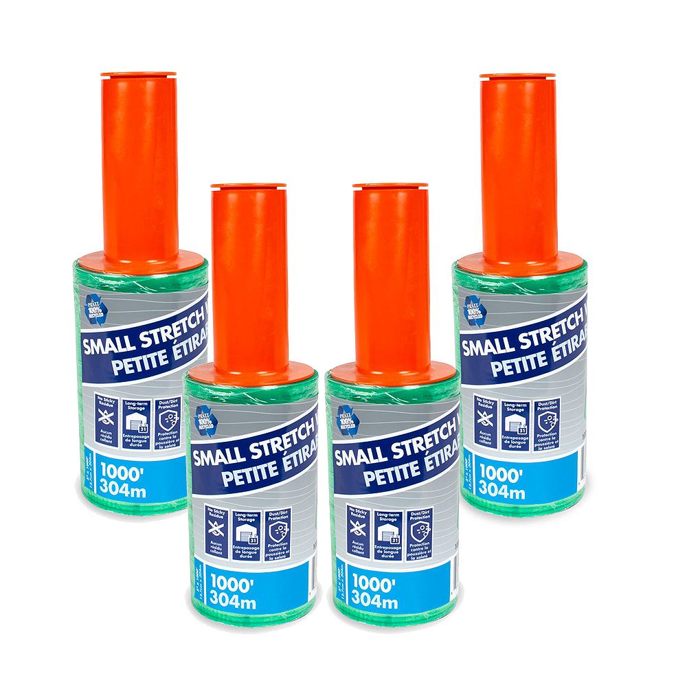 Pratt Retail Specialties 4 Pack 5 in. x 1000 ft. Stretch Wrap The