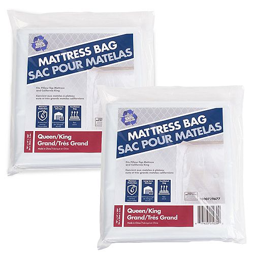 2 Pack Queen and King Mattress Bag 100 in. x 78 in. x 14 in.