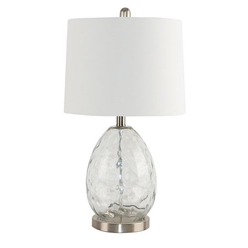 Brandi 24- Inch  Glass Table Lamp