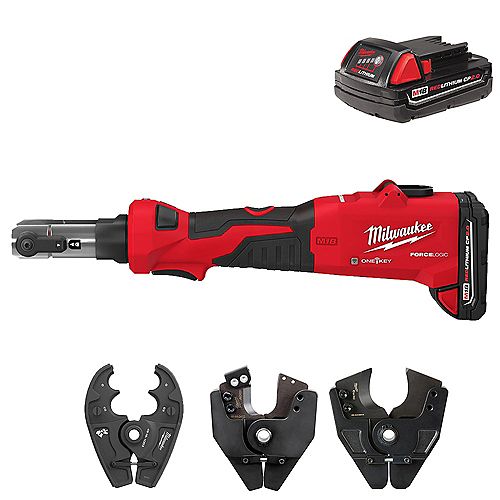 M18 18V Lithium-Ion Cordless FORCE LOGIC 6-Ton Utility Crimping Kit with O-D3 Jaw