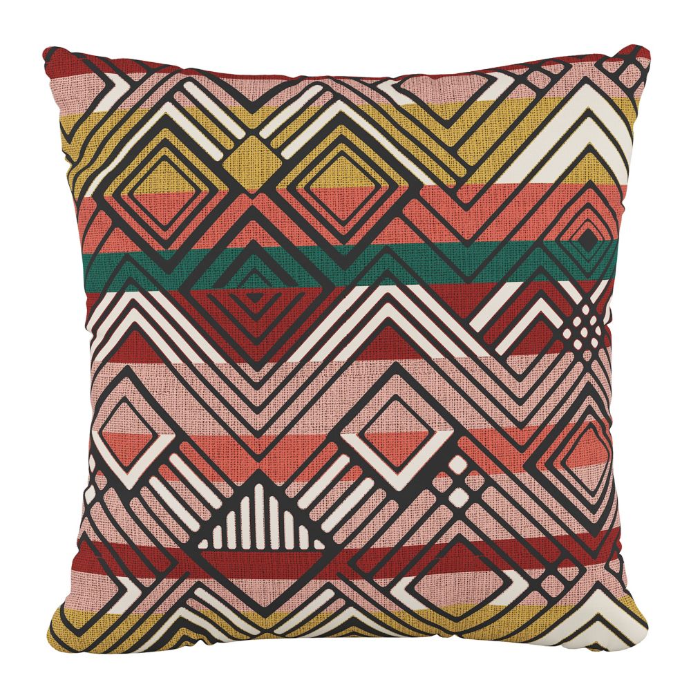 Skyline Furniture 18" Decorative Pillow in Mercado Weave Multi The