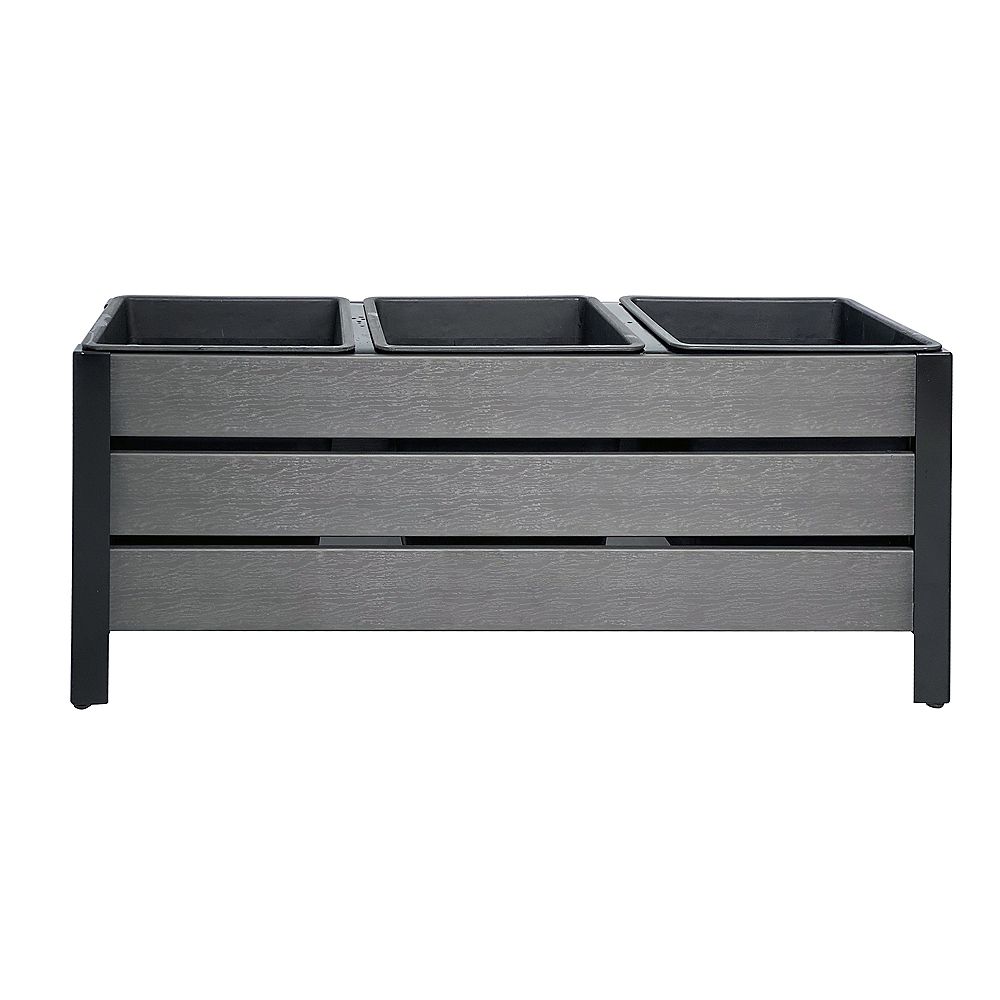 Grapevine Grapevine 11.8inch W x 15.35inch H 3section Rectangle Polywood Planters with