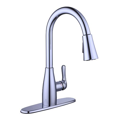 McKenna Single-Handle Pull-Down Kitchen Faucet Sprayer in Polished Chrome