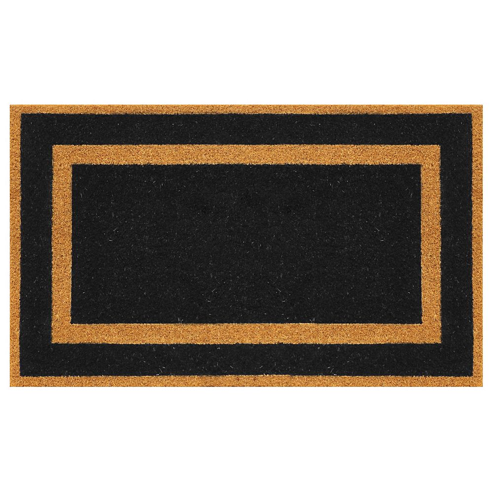 Home Decorators Collection Classic Black Border 18inch x 30inch Coir Home Decorators Doo