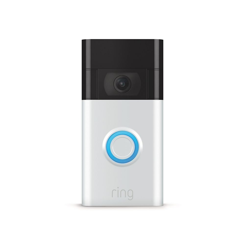 Ring Video Doorbell (2020 Release) Satin Nickel The Home Depot Canada