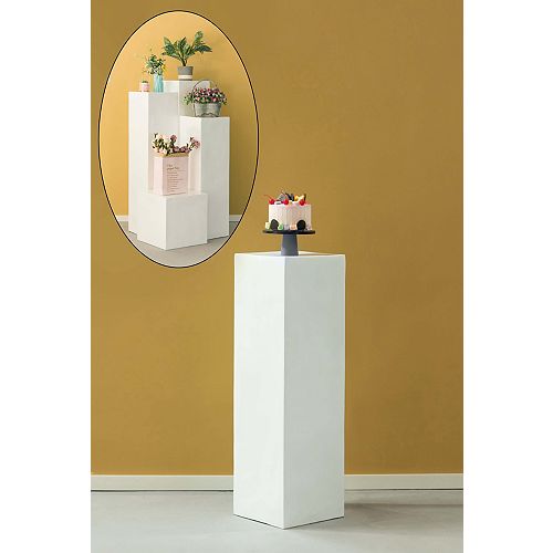 Display Cube Decorative Pillar Column Flower Stand Wedding Pedestal - 12" W x 39.4" H