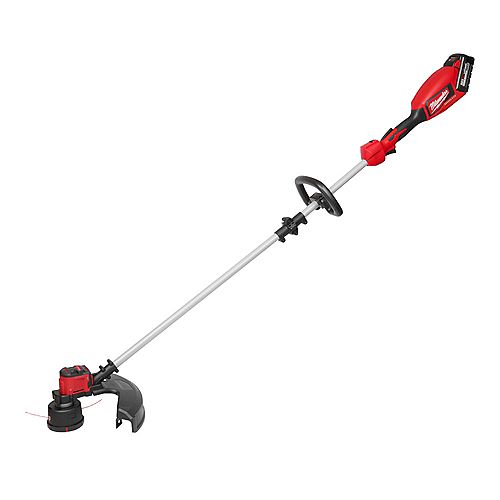 Milwaukee Tool M18 18V Lithium-Ion Brushless Cordless String Trimmer Kit with 6.0 Ah Battery and Charger