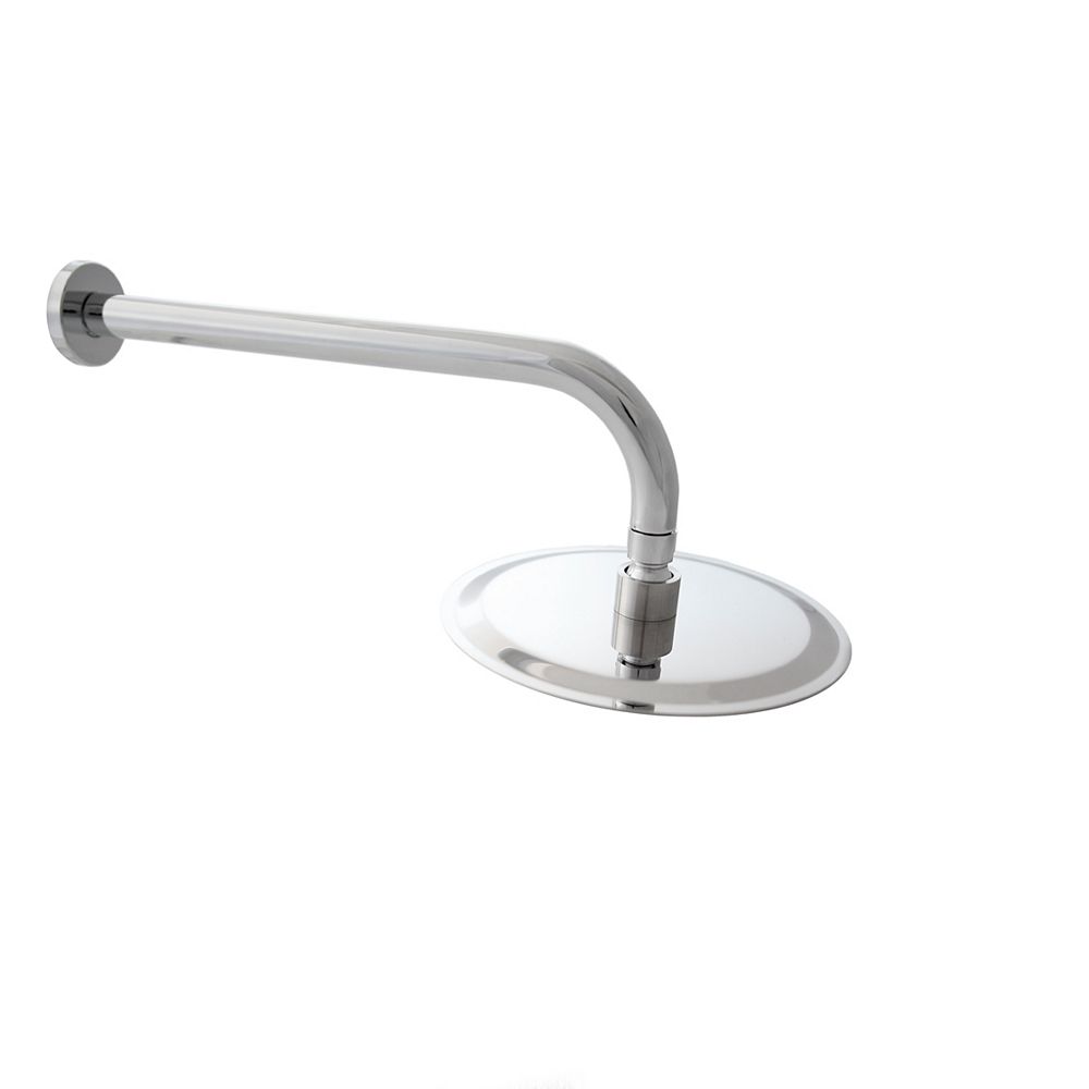 Stylish Extra Long Stainless Steel 13 inch Replacement Shower Arm with Flange Round Shower
