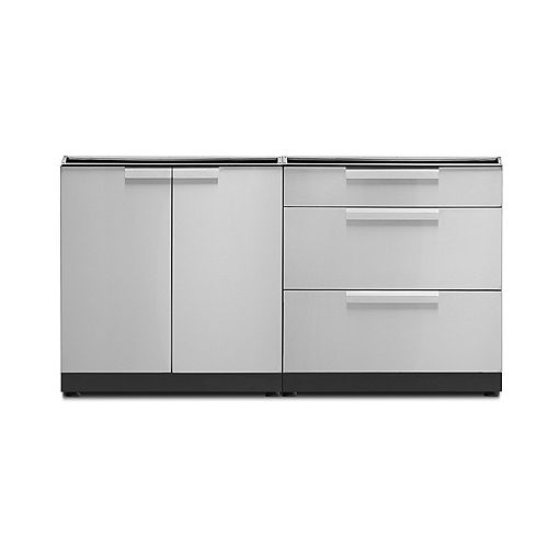 Newage S Outdoor Kitchen Cabinets Storage Kitchens The Home Depot Canada Newage S Outdoor Kitchen, Outdoor Stainless Steel Cabinets Canada