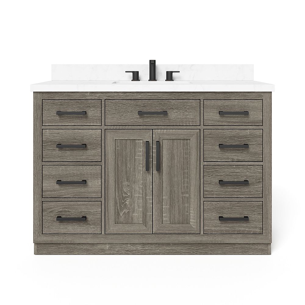 Home Decorators Collection Pittsford 48, 48 Inch Bathroom Vanity With Top Menards