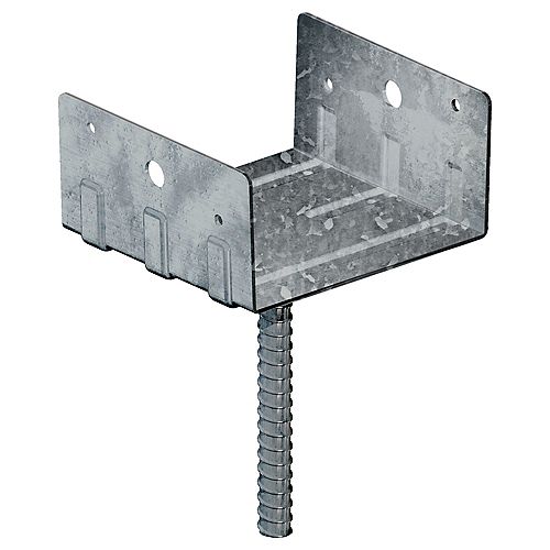 6-inch x 6-inch Heavy-Gauge Galvanized Steel Post Holder