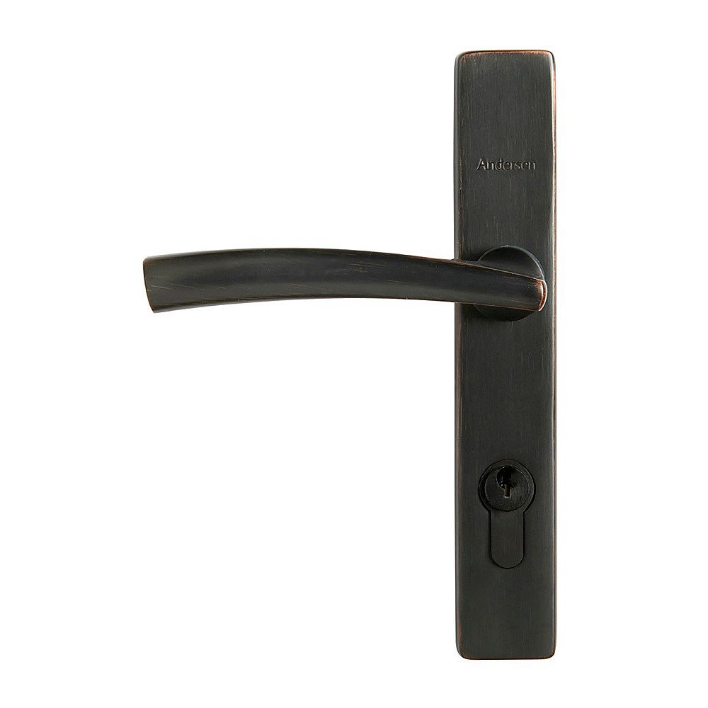 Andersen Modern Bronze Storm Door Handle Set The Home Depot