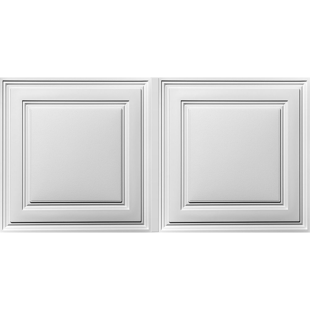 Ceilume Stratford White Feather Light 2 Feet X 4 Lay In Ceiling Tiles Pack Of 30 The Home Depot Canada Ceilume Stratford White Feather Light 2, Stratford Ceiling Tiles 2×2