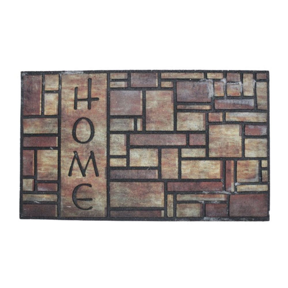 Ih Casa Decor Heavy Rubber Door Mat 18 X 30 Brick Home The Depot Canada Ih Casa Decor Heavy Rubber Door Mat 18