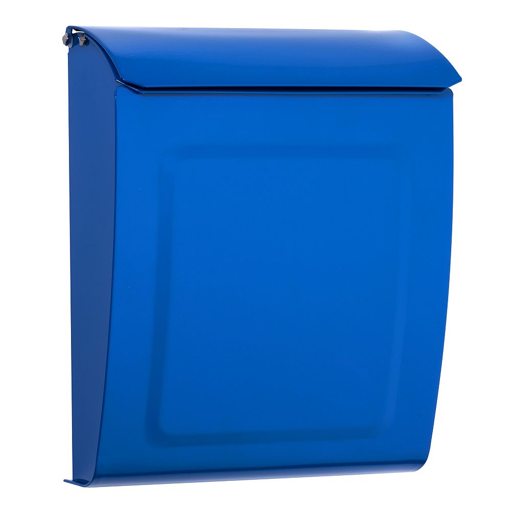 Architectural Mailboxes Aspen Locking Wall Mount Mailbox Blue The