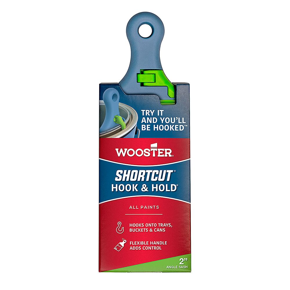 Wooster 2inch Shortcut Hook & Hold Angle Sash Brush The Home Depot
