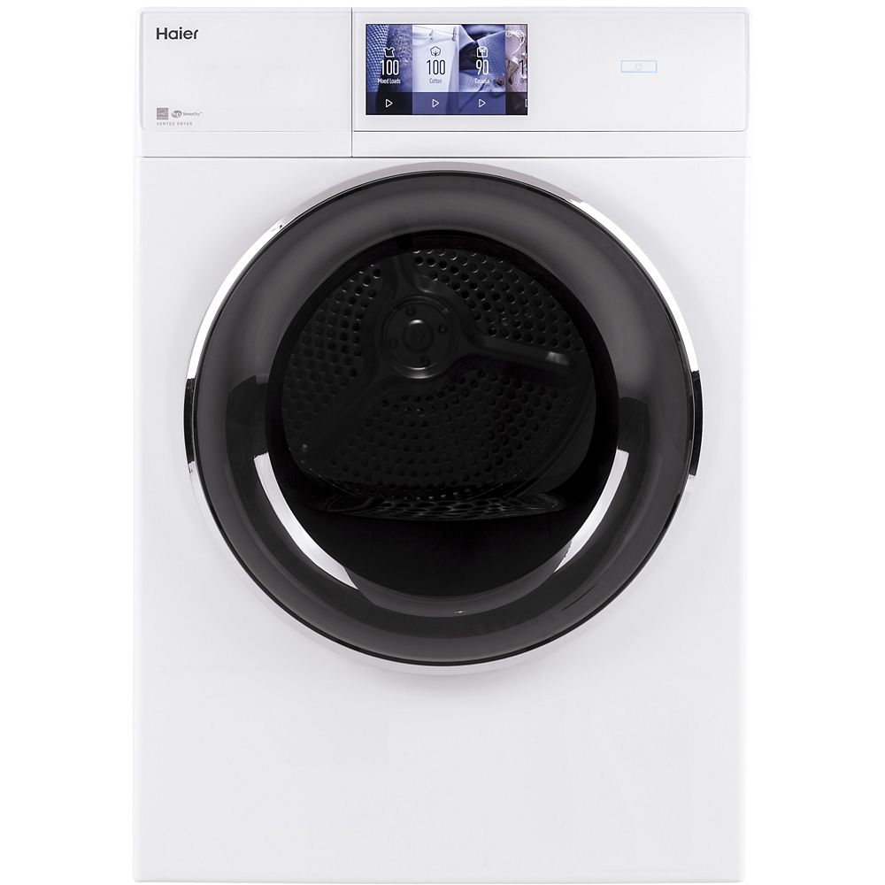 Haier 4.1 Cu. Ft. Electric Dryer White The Home Depot Canada