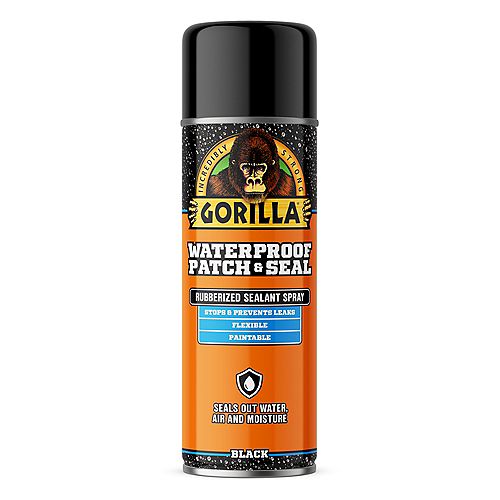 GORILLA WATER PROOF PATCH & SEAL BLACK SPRAY 16OZ