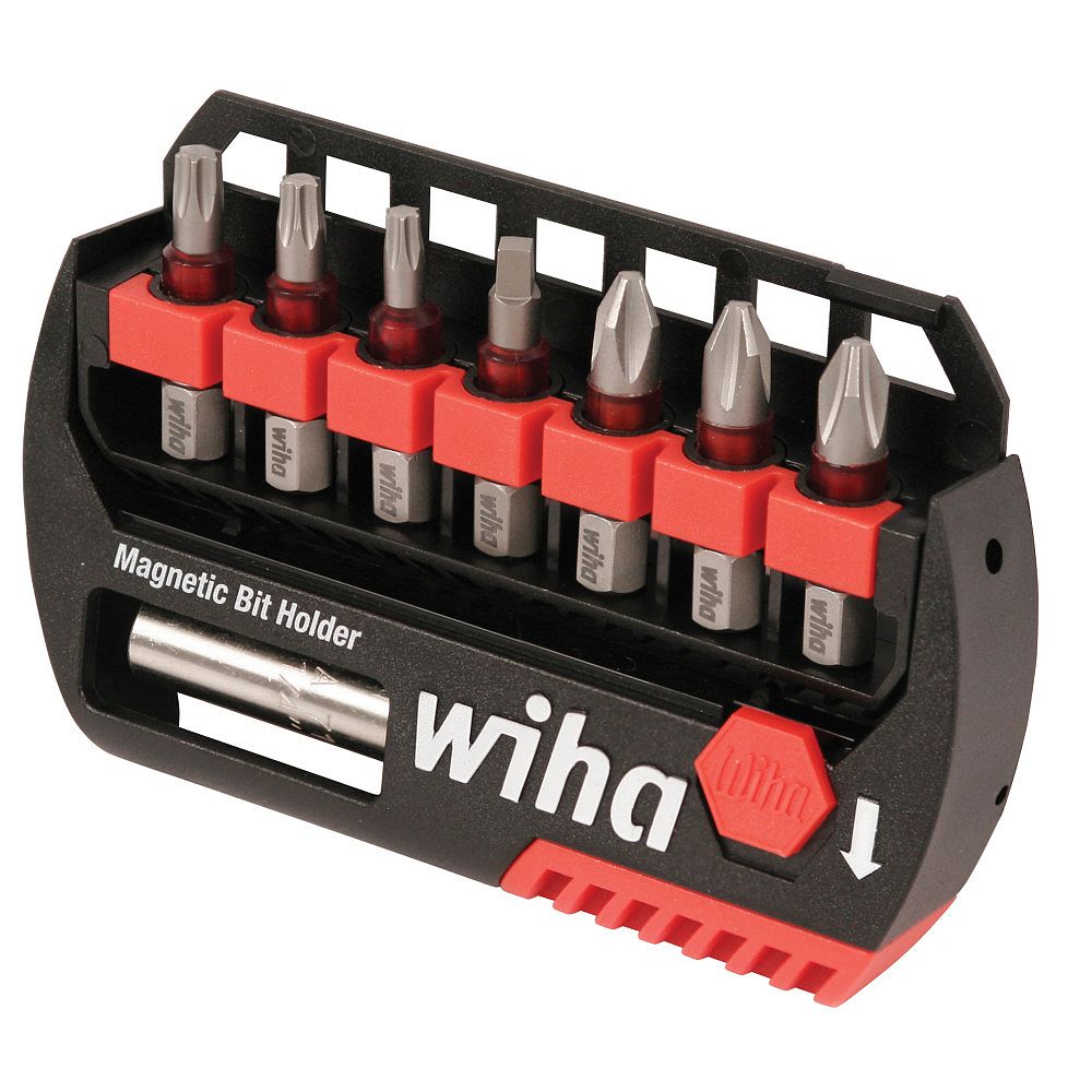 Wiha 8 Piece BitBuddy Terminator 1Inch Impact Bit Set with Bit Holder