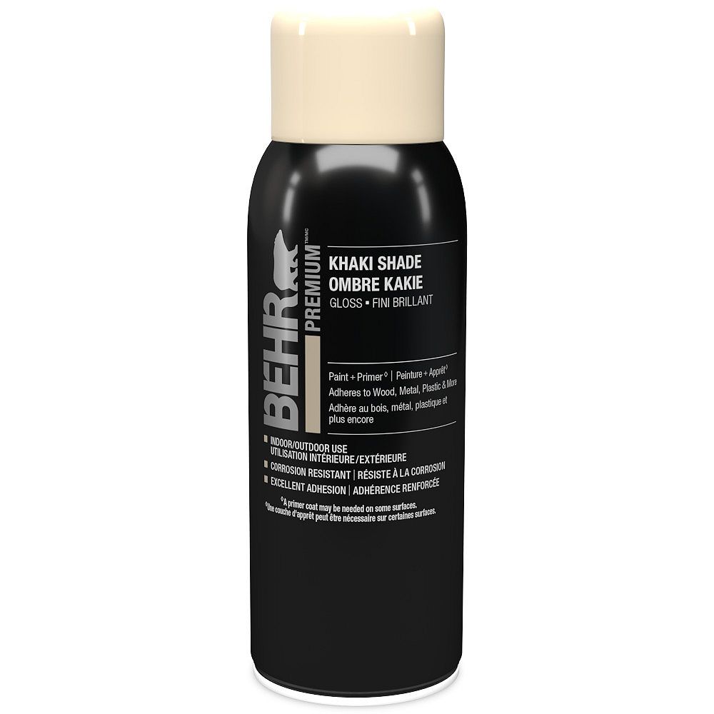 BEHR Interior/Exterior Aerosol Spray Paint and Primer Khaki Shade