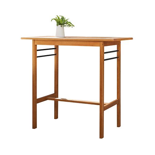 Gloucester Contemporary Patio Wood Bar Table