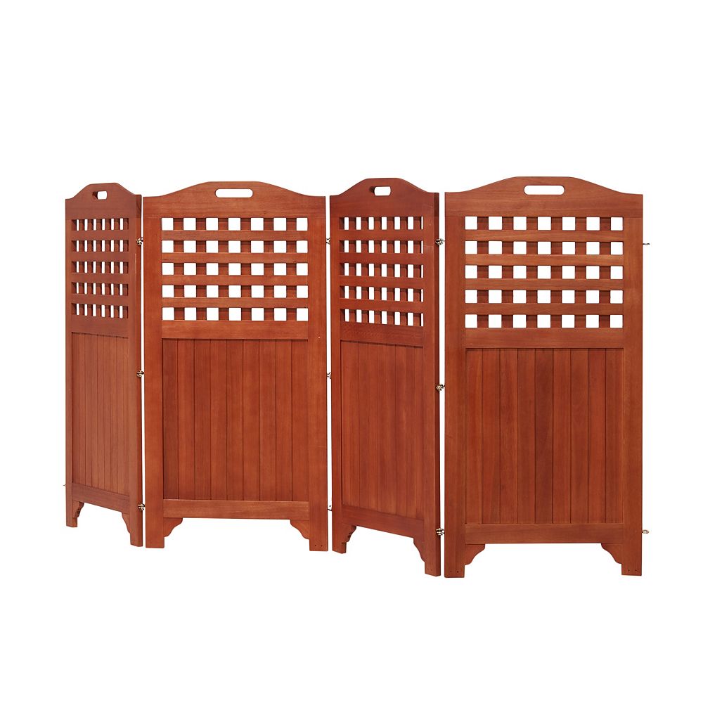 pix Outdoor Privacy Screen For Patio Canada malibu outdoor wood privacy screen with 4 panels 46