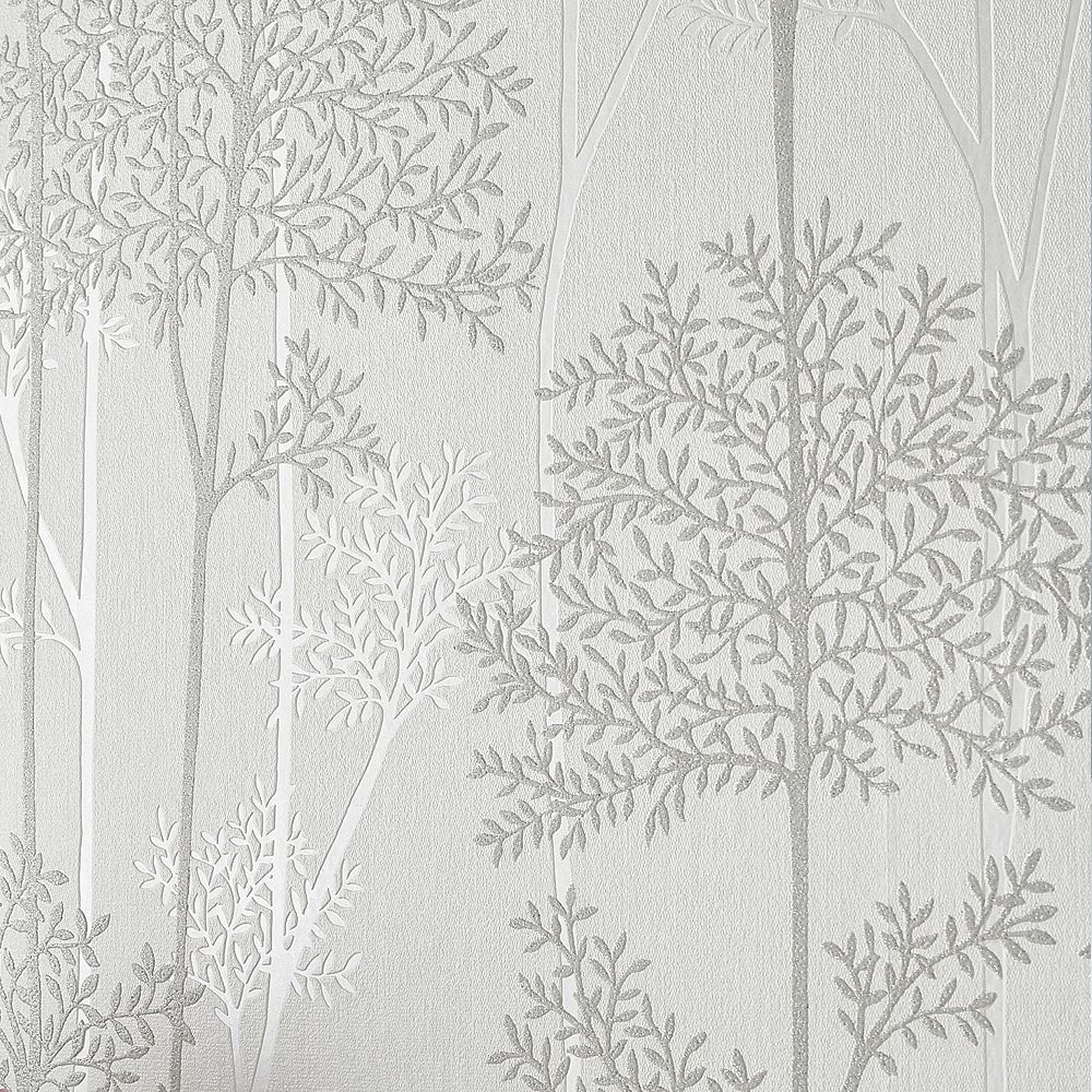 Graham & Brown Wallcoverings Papier peint Éternel mica blanc Home
