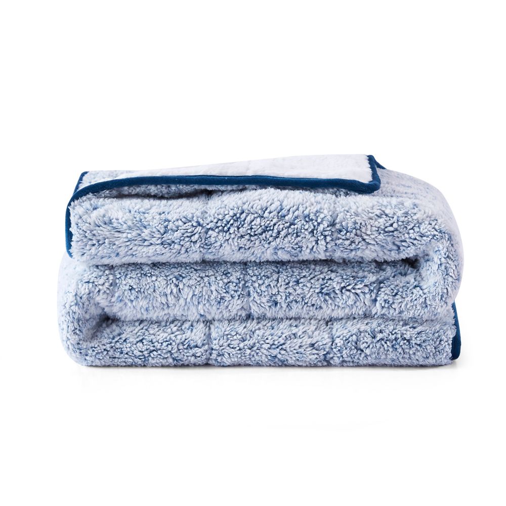Nest & Style Teddy Sherpa with Sherpa Reverse Weighted Throw Blanket 12