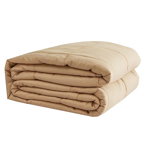 100% Cotton Weighted Blanket 20 lbs - Tan