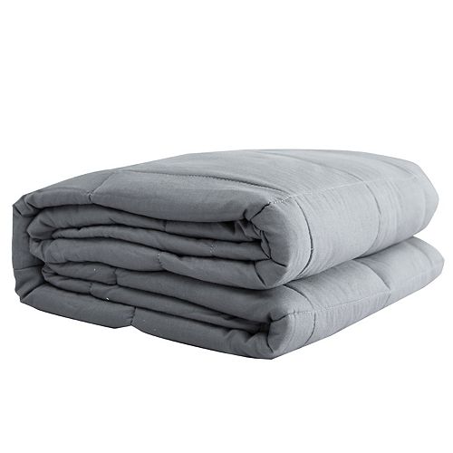 100% Cotton Weighted Blanket 20 lbs - Light Grey