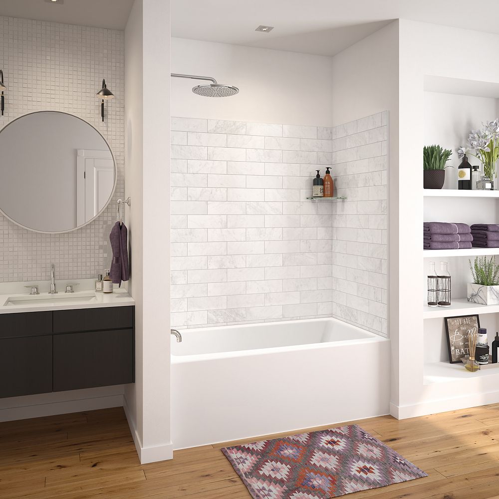 MAAX Nomad AFR 60 x 32inch Rectangular Alcove Bathtub in White with