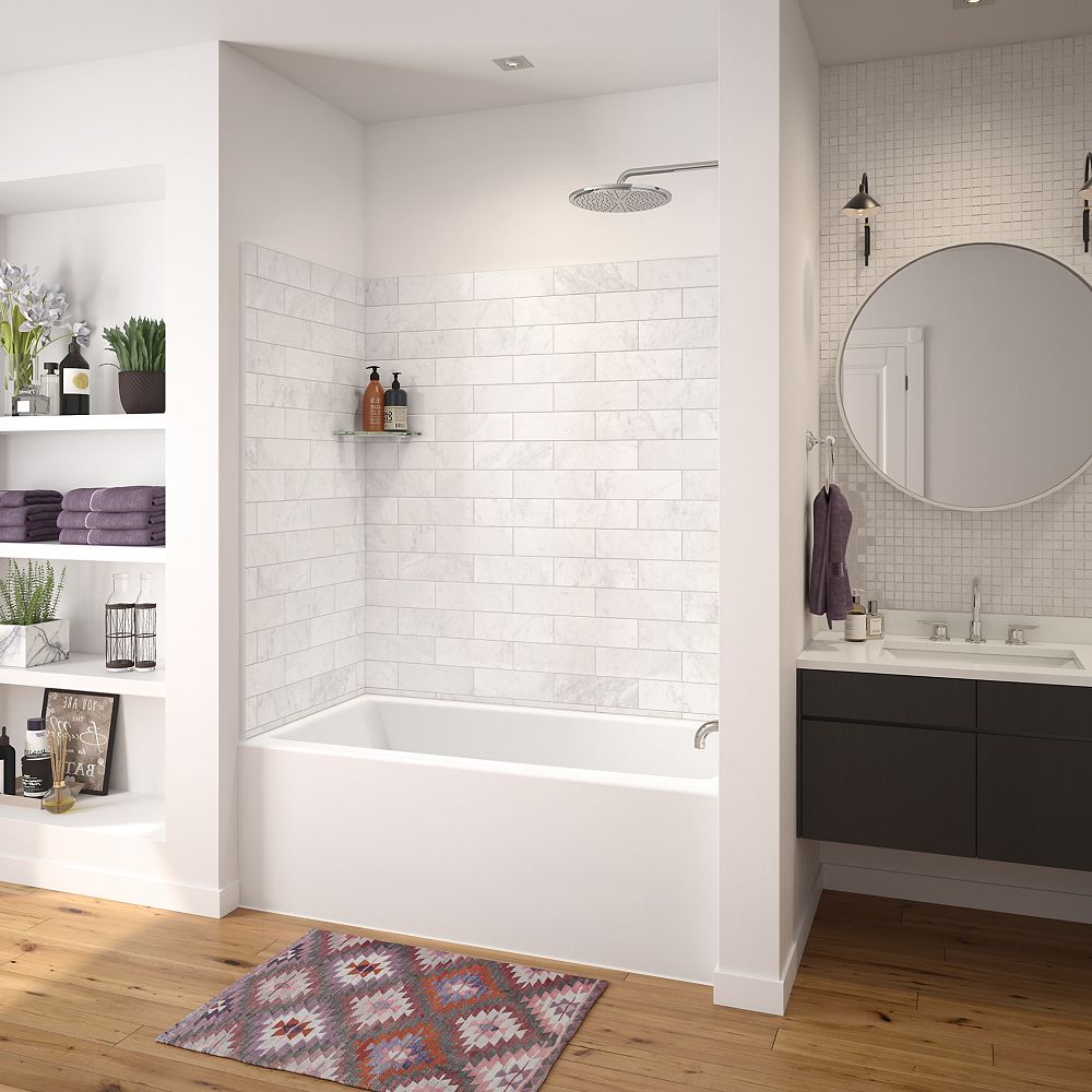 Maax Nomad Afr 60 X 32 Inch Rectangular Alcove Bathtub In White With Right Hand Drain The Home Depot Canada