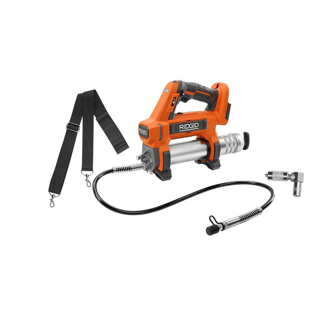 RIDGID 18V LithiumIon Cordless Grease Gun (ToolOnly) The Home Depot