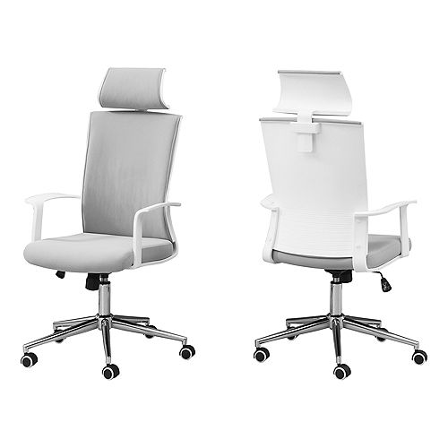 White Office Chairs Computer, Desk, Ergonomic & More The Home Depot