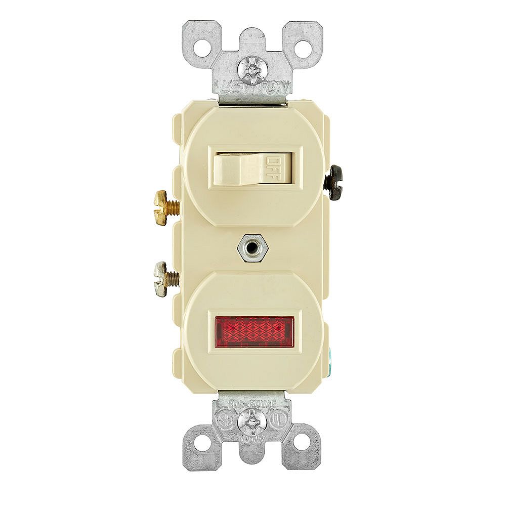 Leviton 20 Amp Commercial Grade Combination Single Pole Toggle Switch