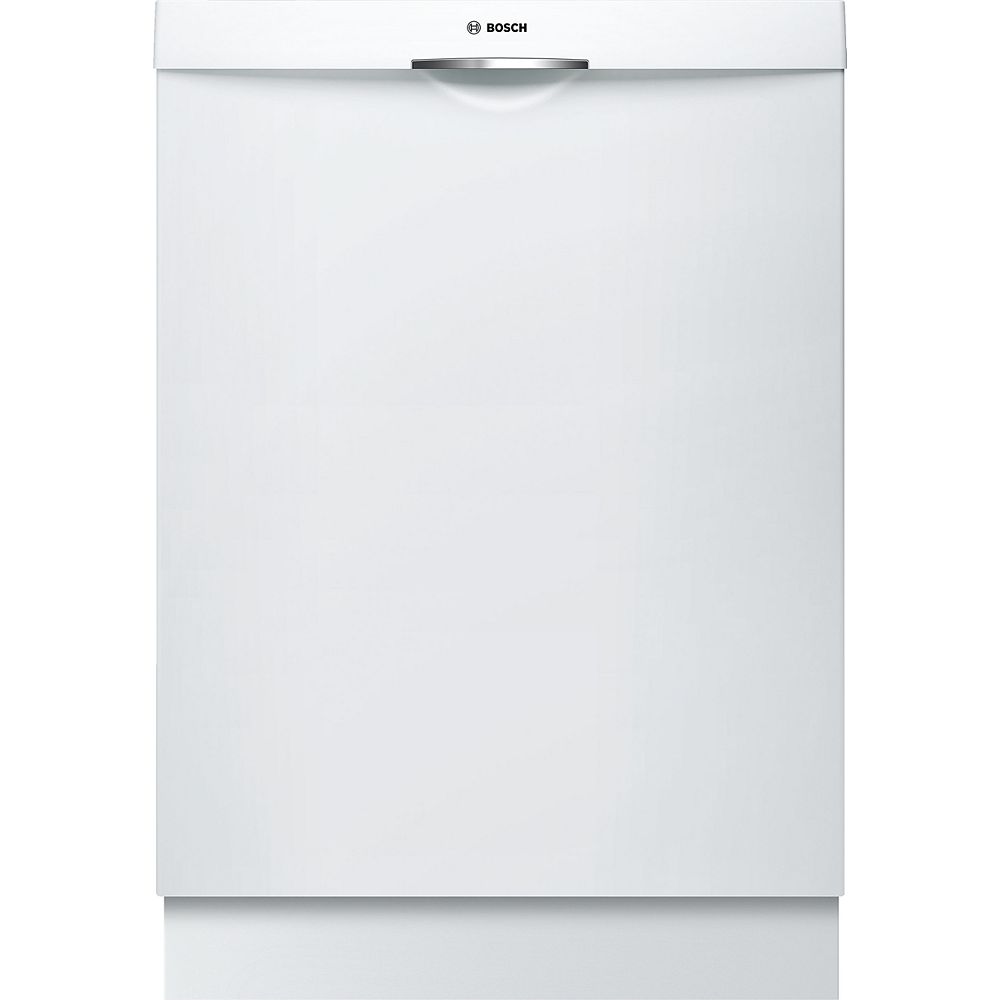 Bosch 300 Series 24inch Top Control Dishwasher in White, 46 dBA ENERGY