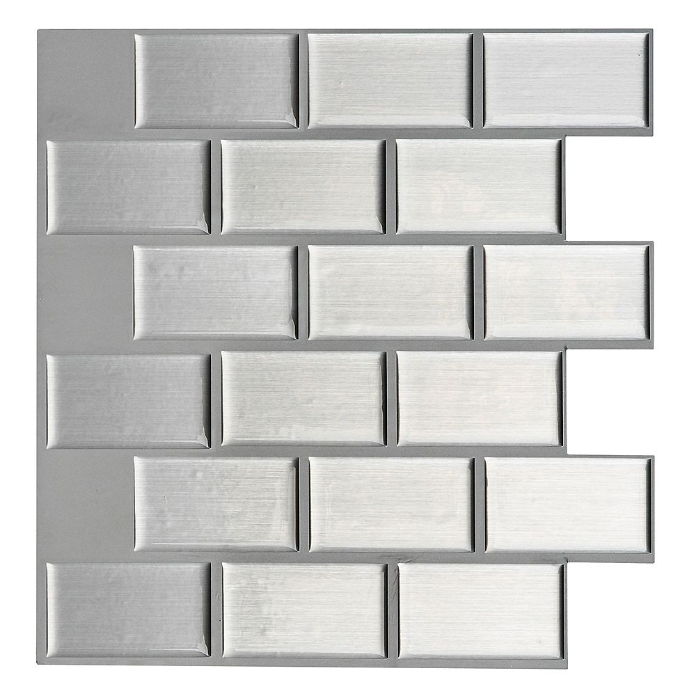 Art3dwallpanels 12 Inch X 12 Inch Peel And Stick Backsplash Matel