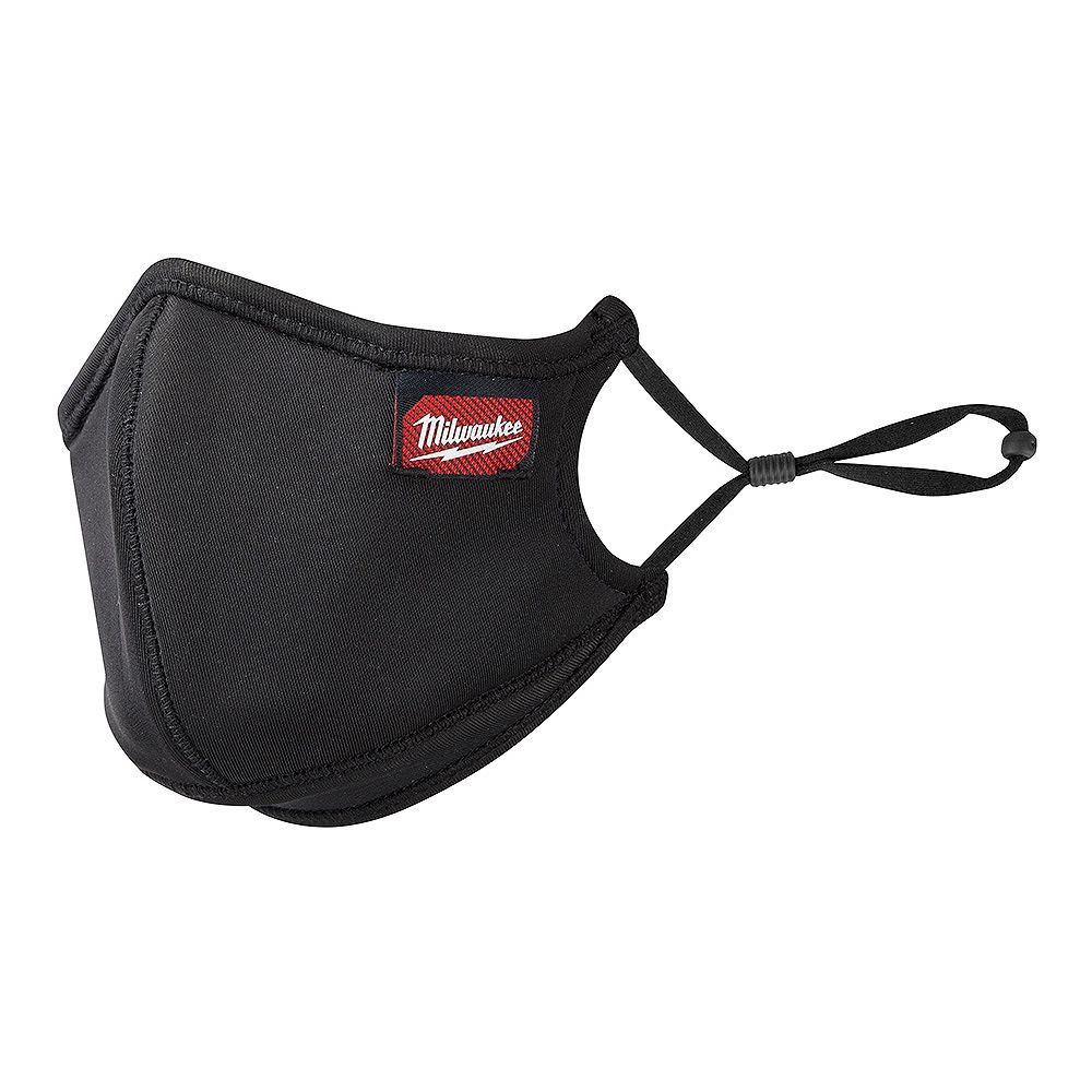 Milwaukee Tool Large/XLarge Black 3Layer Reusable Performance Face