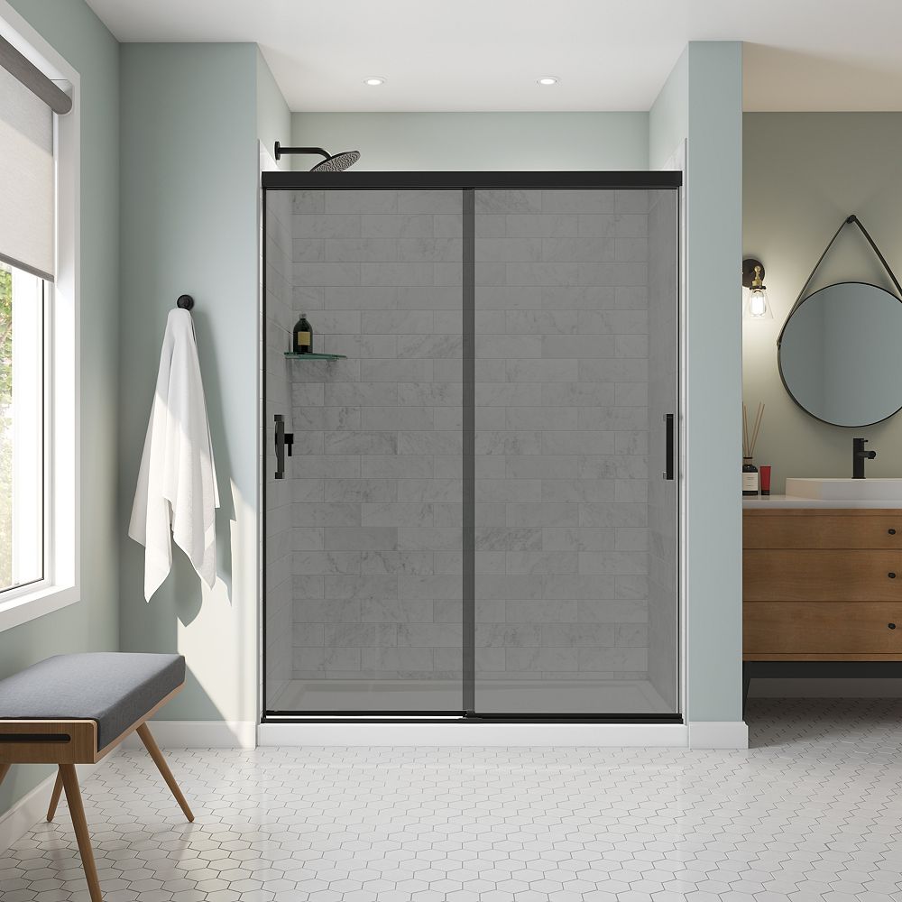 Maax Incognito 56 59w X 76h Frameless Bypass Shower Door In Matte