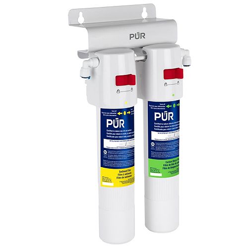 Dual Stage Under Sink Quick-Connect Water Filtration System