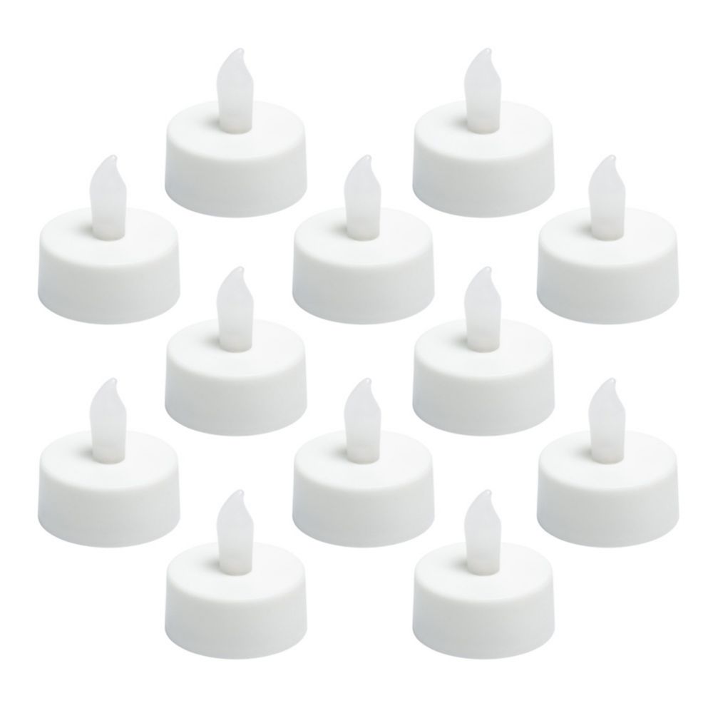 Sterno Home Essentials Twist Flame LED Tea Light Candles, 12Pack, White The Home Depot Canada