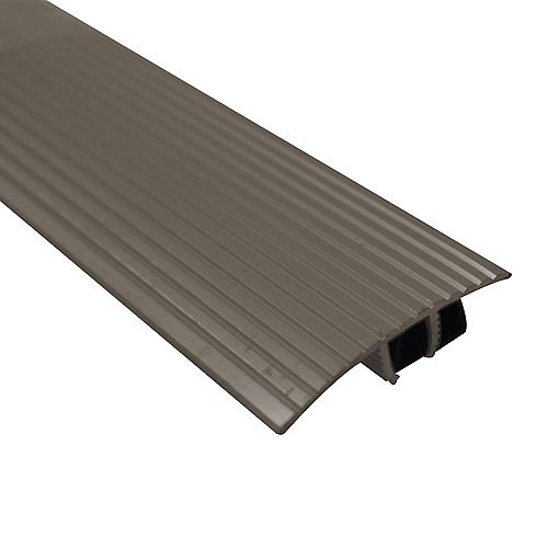 Cinch T-Moulding with Snap Track - Mocha - 5/16 in. (8 mm),13/32 in. (10 mm) x 3 ft. (36 in.)