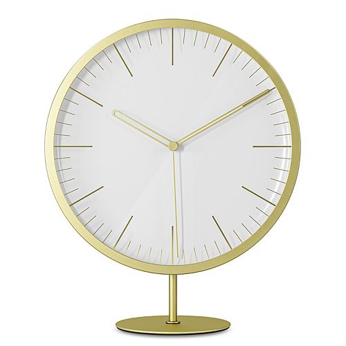 Infinity Clock Matte Brass